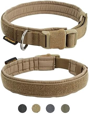 EXCELLENT ELITE SPANKER Tactical Nylon Padded Medium Dog Collar Adjustable