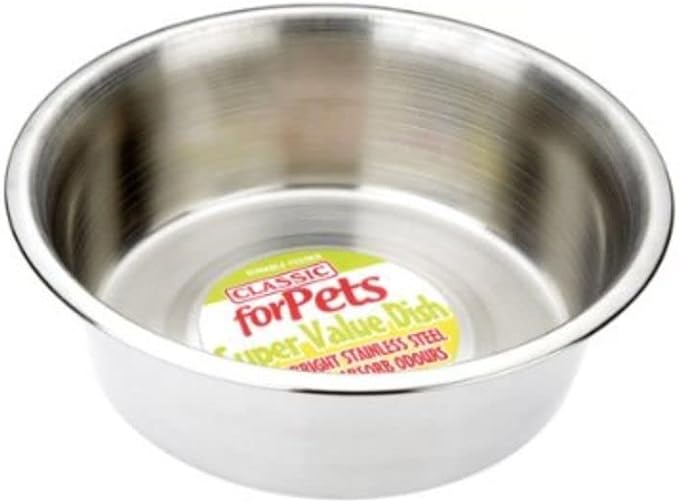 Classic Pet Products Classic Super Value Stainless Steel Dish, 2800 ml