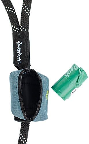 ZippyPaws Dog Poop Bag Holder Leash Attachment (Forest Green)