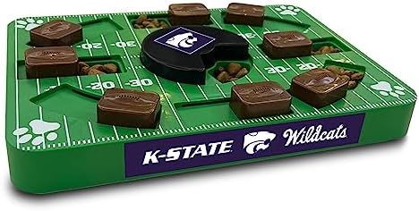 Pets First NCAA Kansas State Wildcats Puzzle Toy, Puzzle Treat Dog Toy, Interactive Dog Treat Toy, Dog Puzzle Feeding Slow Toy