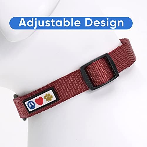 Pawtitas Solid Color Marsala Brown Puppy or Dog Collar, X-Small