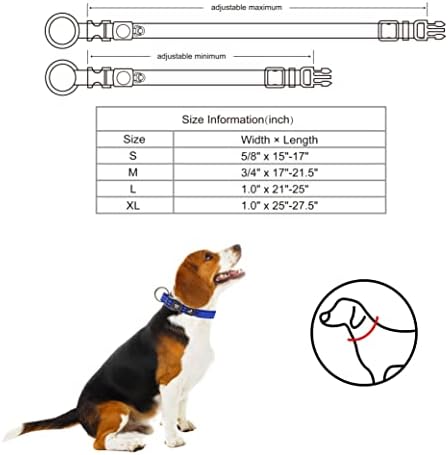 Kruz Dog Collar for Large Dogs (Width- 1", Length - 25"-27.5") Reflective Adjustable Pet Neck Band with Soft Padding, Heavy-Duty O-Ring, 100% Nylon Strap (Raspberry Pink, X-Large)