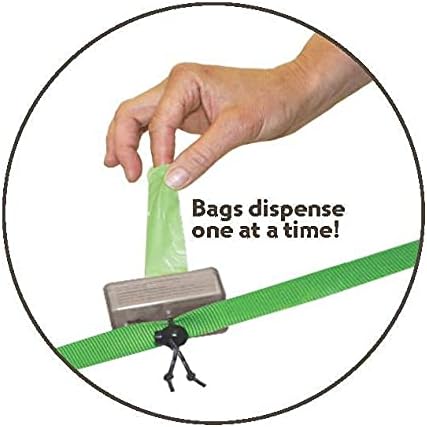 Neater Pet Brands Neater Bags Dog Waste Bag, No Rolls - Dog Poop Bags Dispense One at a Time, Doggie Poop Bag with Easy-Tie Handles, Dispenser Attaches to Any Leash (210 Count, Pink Chevron)