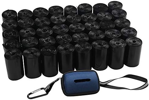 Begale 1400 Counts Dog Waste Bags, Black Pet Poop Bag with Dispenser
