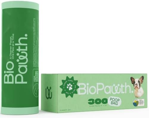 Dog Poop Bags, 300 Count Single Roll, Thick Poop Bags for Dogs