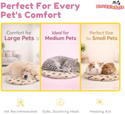 SnuggleSafe Microwave Pet Heating Disc, Heating Pad for Kittens & Cats