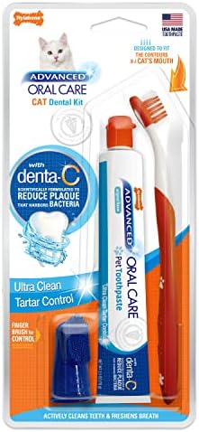 Nylabone Advanced Oral Care Cat Dental Kit Original (3 Count)