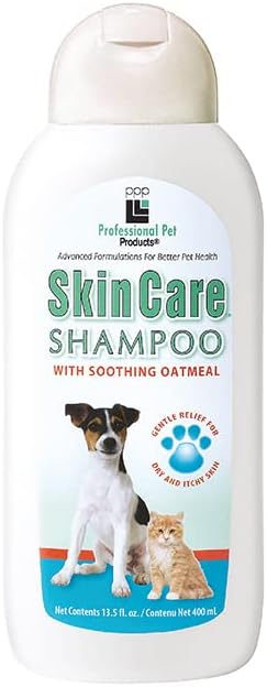PPP Skin Care Oatmeal Shampoo for Dogs with Sensitive - Sulfer & Gently Nourish Drying, Itching Flaking 13.5 fl oz.