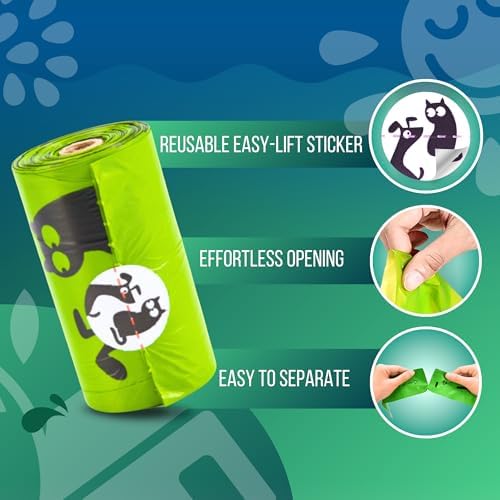Pet N Pet Dog Poop Bags Rolls, 720 Count, Unscented, with Dispenser Thick