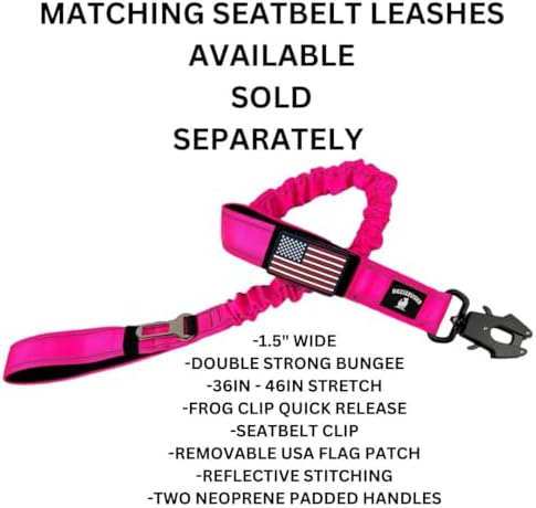 2" Wide Tactical Dog Collar Quick Release Metal Buckle D-Ring M-L-XL Dogs