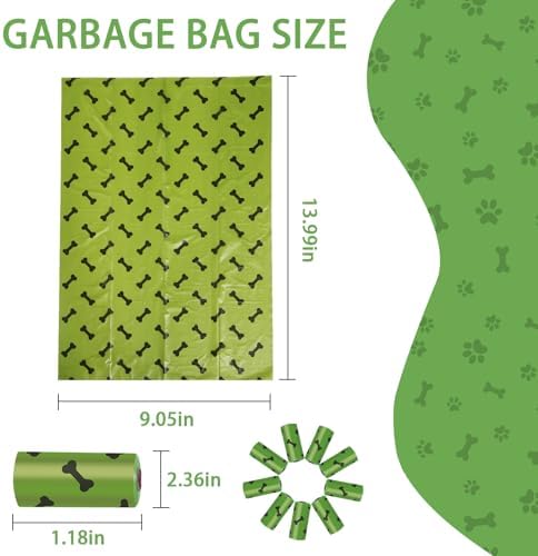 HZDHCLH Dog Poop Bags 270 Count Extra Thick Lavender Scented Pet Waste Bags