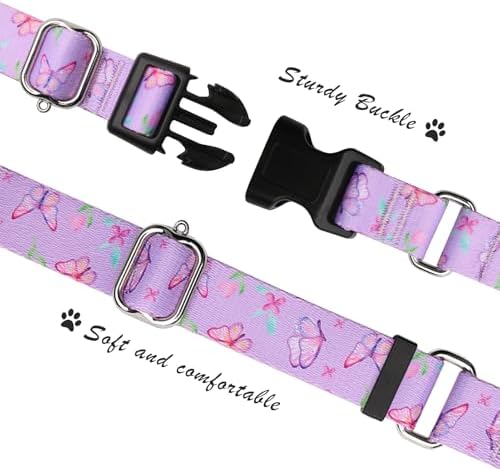 Hikiko Martingale Collar for Dogs with Special Pattern,Adjustable,M