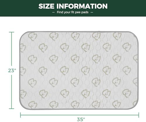 FXW Washable Pee Pads for Dogs, Super Absorbent, 23" x 35", 1 Pack