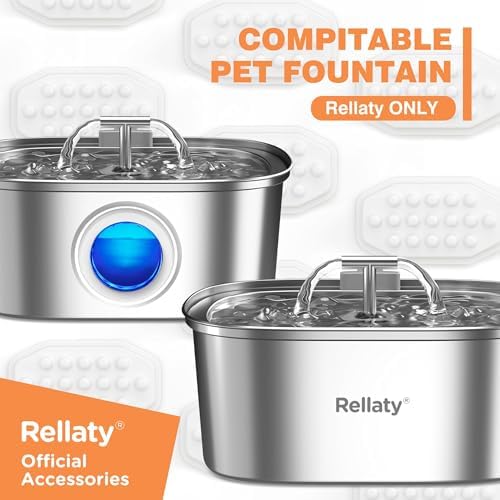 Rellaty Official Cat Water Fountain Filters Replacement