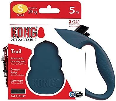 Alcott Kong Retractable Trail, Small, Blue, 16' Long