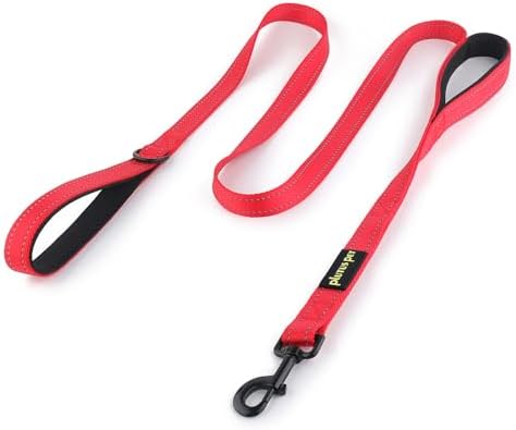 Plutus Pet Double Handle Dog Leash, 6 FT Long, for Medium Large Dogs