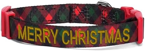 Pawtitas Personalized Dog Collar Dog Soft Adjustable Puppy Collar Customizable Embroidered add Pet Name Phone Number or Phrase Medium Gift Wrap