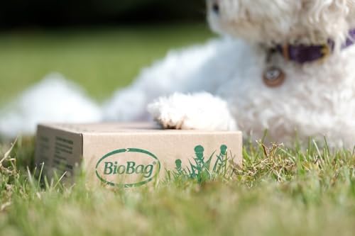 BioBag Compostable Dog Poop Bags, Standard Size, 200 Count, Plant-Based, Leak-Proof, Fits Standard Dispensers