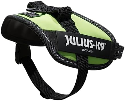 Julius-K9, 16IDC-NE-MM, IDC Powerharness, Dog Harness, Size: Mini-Mini, Neon Green