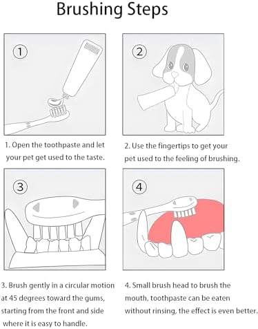 LINGXIYA Extra Soft Pet Toothbrushes Dental Cleaning Brushes,3 Pack Kit