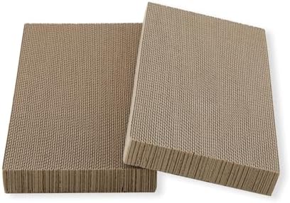Necoichi Cardboard Cat Scratcher Bed for Indoor Cats - Cat Scratching Board (16" Regular, c. Replacement 2 Pads)