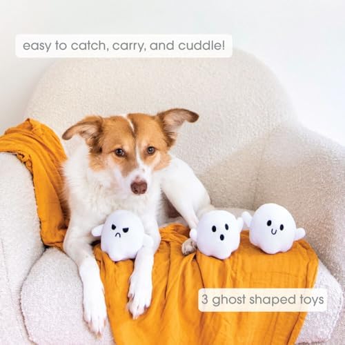 Pearhead Halloween Ghost Dog Toy Set of 3