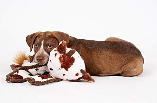 Outward Hound by Charming Pet Cuddle Tugs Bunny Plush Squeaky Dog Toy
