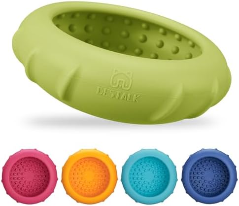 Dog Lick Bowl, Bestalk Wobbly Freeze Bowl Enrichment Feeder for Dogs, Anxiety Relief Lick Mat Puzzle Toy for Distraction, BPA Free Silicone, Dishwasher Safe(Green,L)