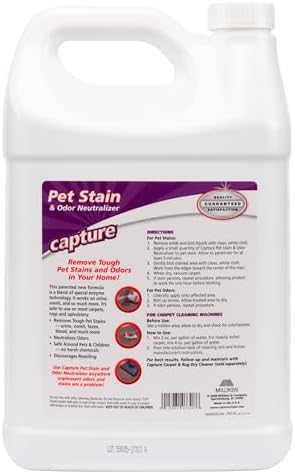 Capture Pet Stain & Odor Remover - Enzyme Pet Odor Eliminator - 1 Gallon