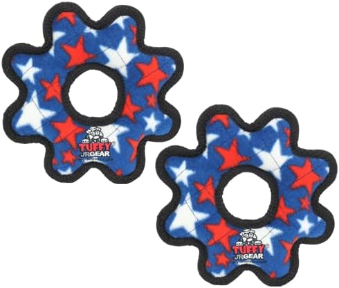 TUFFY® 2 Pack Gear Ring Small Ultra Durable Plush Dog Toys