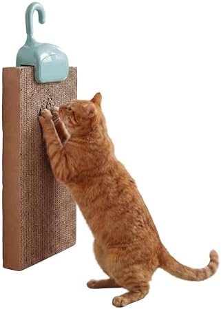 Kitty City Over The Door Cat Scratcher Clip – Space Saving Vertical Scratching Pad Holder for Cats – Protect Furniture & Doors – Fits Most Standard Scratch Pads – Easy Hook On Setup