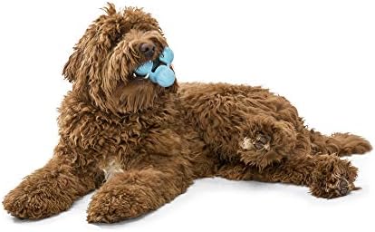 WEST PAW Zogoflex Tux Interactive Treat Dispensing Dog Chew Toy for Aggressive Chewers, 100% Guaranteed Tough, It Floats!, Made in USA, Large, Aqua