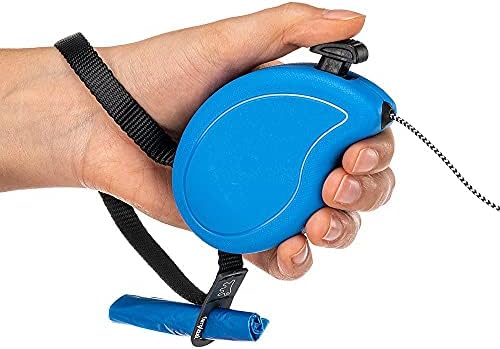 Extendable Leash for Small Dogs Flippy ONE Cord Mini, 3 m Retractable Cord, max 8 kg, Blue