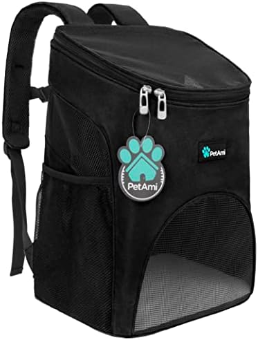 PetAmi Cat Backpack Carrier for Small Dogs and Large Cats, Airline Approved