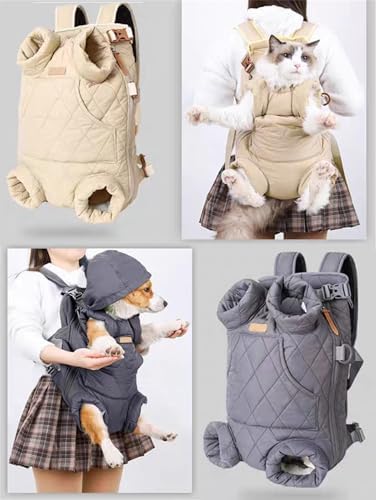 Pet Dog Front Carrier Backpack for Small Dogs Puppy Chest Cat Holder, for 4-19kg/7-42lb Pet (Pink,Medium)