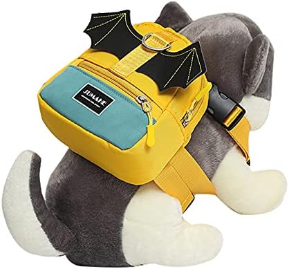 Dog Adjustable Backpack Pet Harness Bag Saddlebag Snack/Water Bottle Bag for Outdoor Travel Hiking Camping Green, One Size, CWBAG003-GN