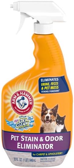 Arm & Hammer Pet Stain and Odor Eliminator Spray, 32 fl oz (Pack of 3)