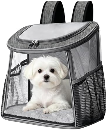 Pet Backpack Carrier for Cats and Small Dogs, Under 13.2 lbs