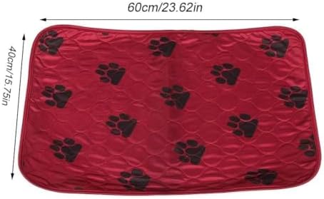 Reusable Dog Pee Pads, Waterproof Training Pads for Dogs, Dog Pee Pad Urine Mat for Pet Dogs Cats(70*80cm-Red)