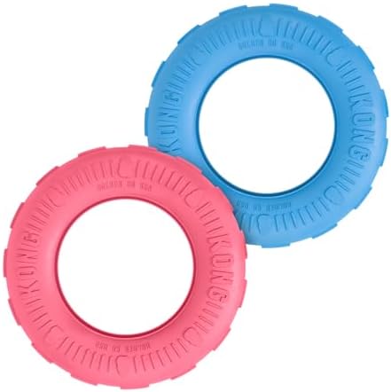 KONG Puppy Tires, Teething Toy, Medium/Large Puppies, Random Color