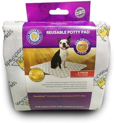 PoochPad Original Washable, Reusable Dog Potty Pad, Small, 2 Pack
