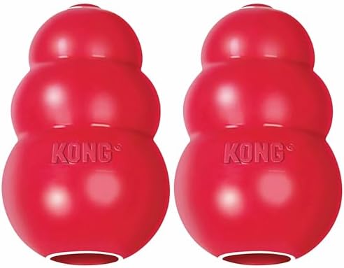 KONG Classic Stuffable Toy, Natural Rubber, Extra Large Dogs (Pack of 2)