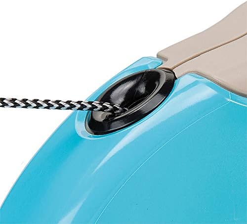Ferplast Retractable Dog Lead Extendable Dog Leash Amigo Cord MINI, Retractable Cord, 3 m, Max 12 kg, Light Blue