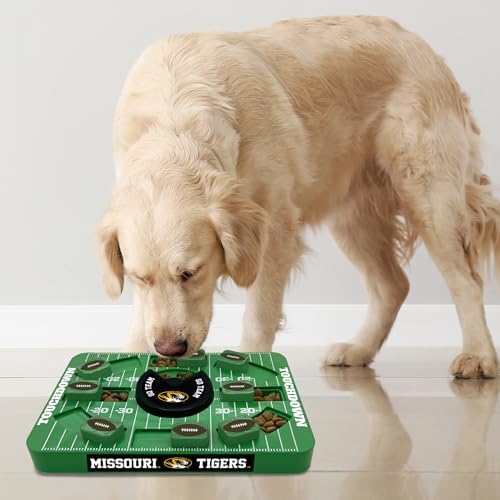 Pets First NCAA Missouri Large Puzzle Toy, Dog Puzzle Treat Toy, New Large Size, Interactive Dog Treat Toy, Dog Slow Feeding Toy