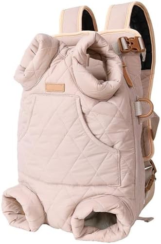 Pet Dog Front Carrier Backpack for Small Dogs Puppy Chest Cat Holder, for 4-19kg/7-42lb Pet (Pink,Medium)