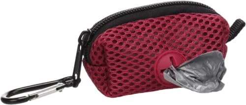 Flamingo Misha Poo Bag Dispenser - Bordeaux | Stylish, Practical & Durable! - Includes Poop Bag