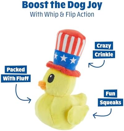 BarkBox Uncle Duck Dog Toy - Toy for Small to Medium Dogs