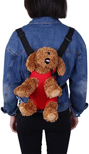 Pet Carrier Backpack with Legs Out Design, Front-Facing Dog Cat Travel Bag, Small Size, Red