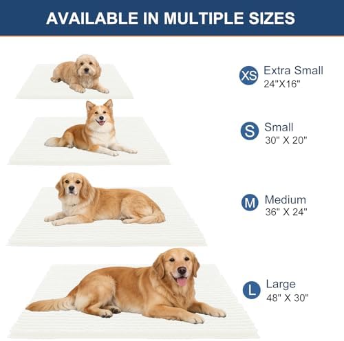 OLANLY Dog Door Mat for Muddy Paws 34x21, Extra Absorbent Chenille Mud Mat
