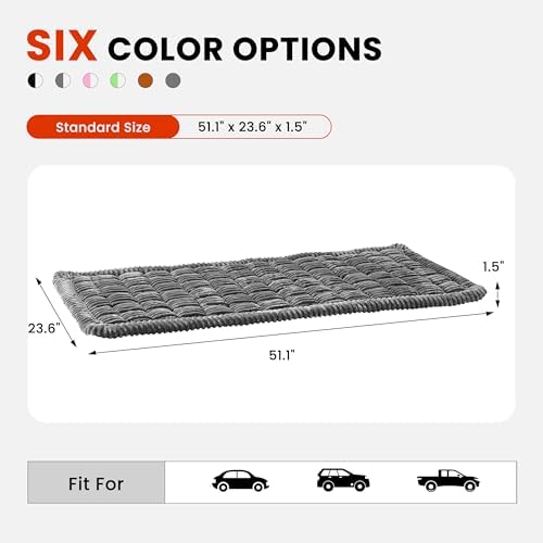 HiPetpy Backseat Dog Bed Mat for Car, Non-Slip Dog Bed for Car Back Seat